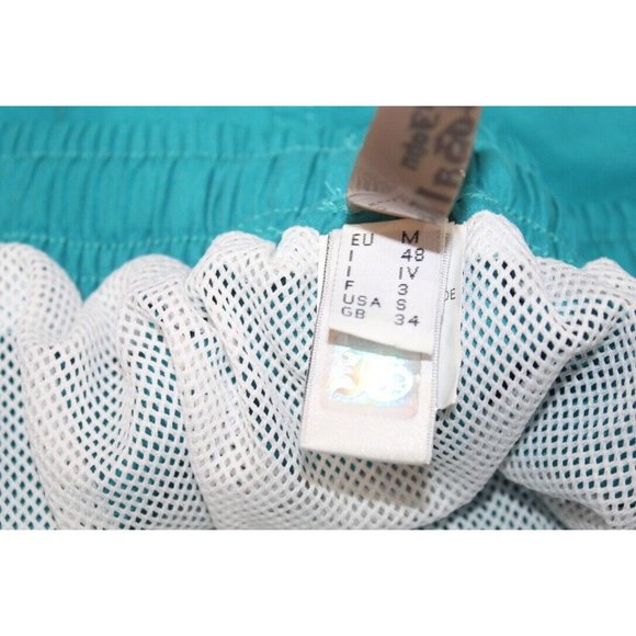 John Galliano Turquoise Blue Swim Shorts Trunks Recent Authentic US Size Small - Picture 4 of 8